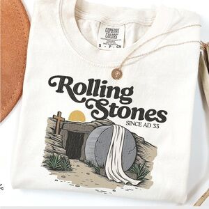 Rolling Stones since AD 33, Easter tshirt/ tee, graphic tee